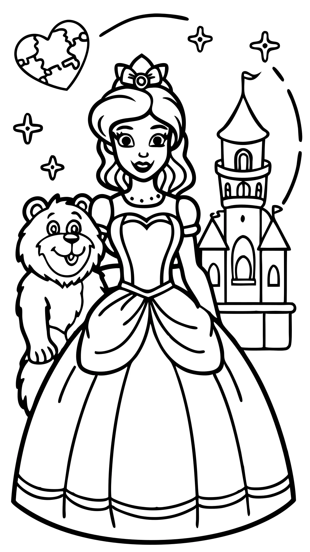 free coloring pages beauty and the beast